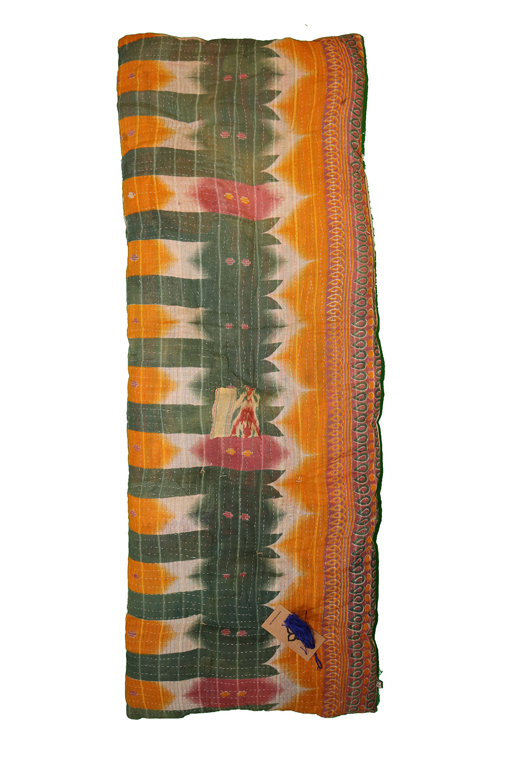 Kantha vintage bænkhynde 45*120 cm bomuld