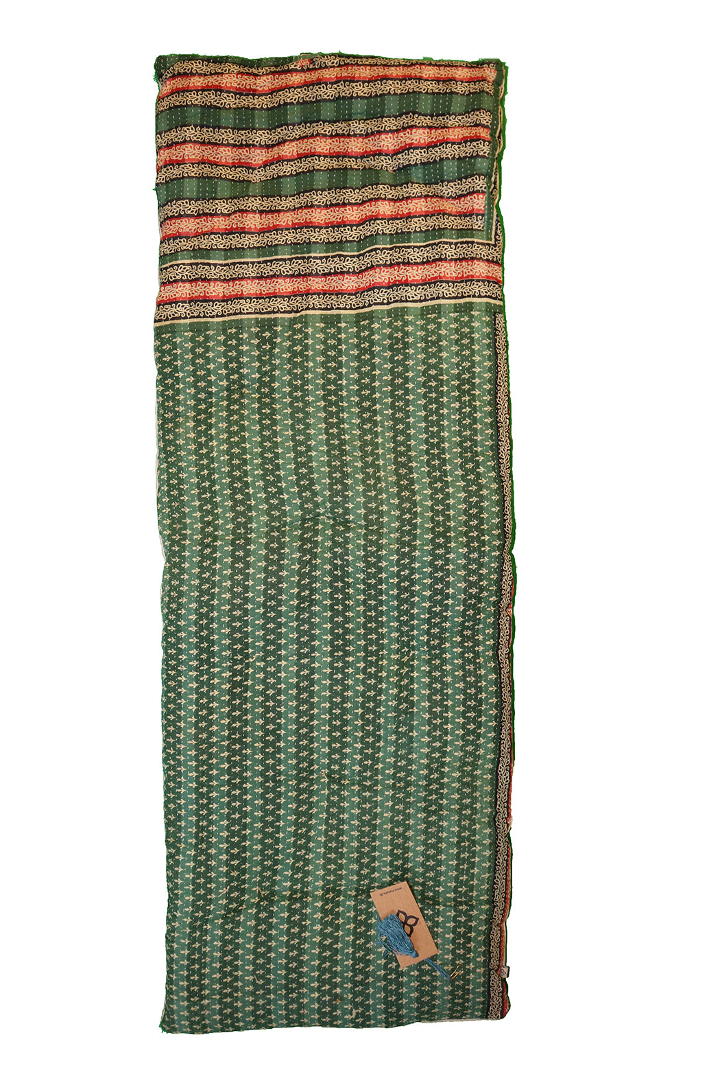 Kantha vintage bænkhynde 45*120 cm bomuld