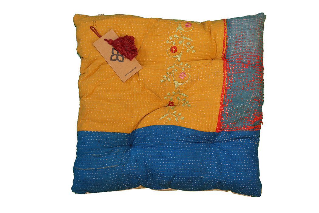 Kantha vintage hynde 40*40 cm bomuld