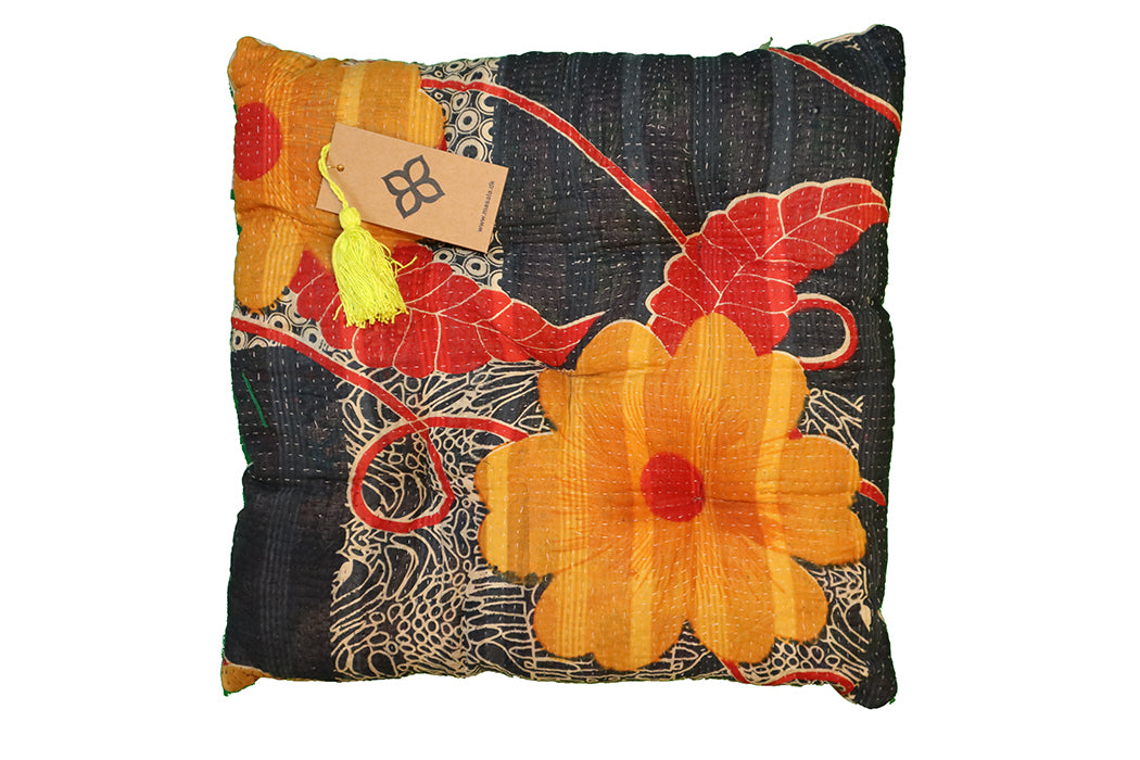 Kantha Vintage Kissen 40*40 cm Baumwolle
