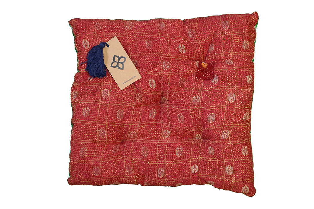 Kantha Vintage Kissen 40*40 cm Baumwolle