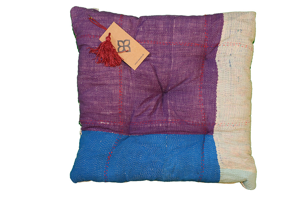 Kantha vintage chair pad 40*40 cm cotton