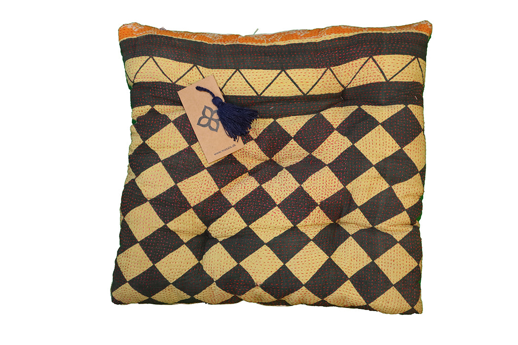 Kantha vintage chair pad 40*40 cm cotton