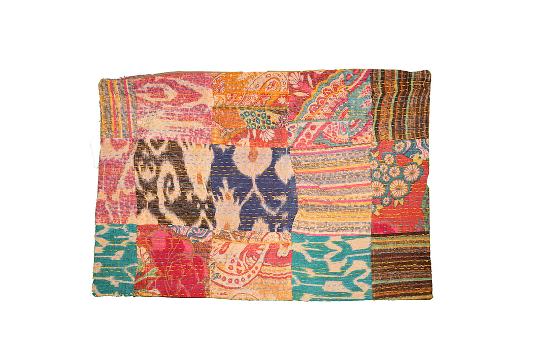 Kantha Stonewash-Kissen 40*60 cm, Baumwolle