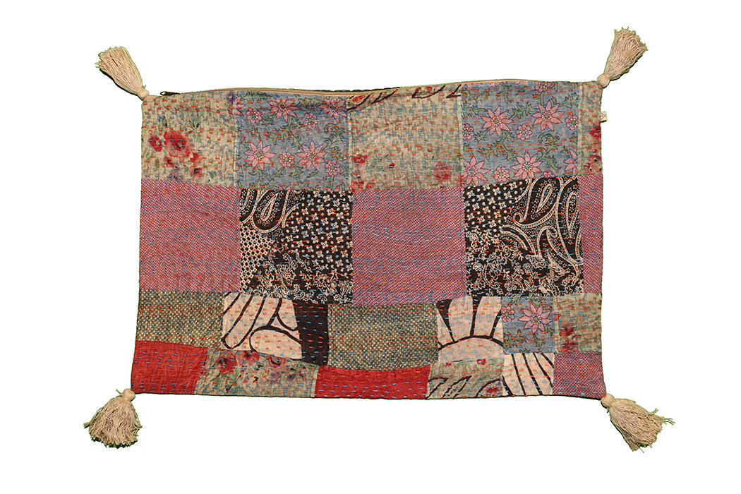 Kantha Stonewash-Kissen 40*60 cm, Baumwolle