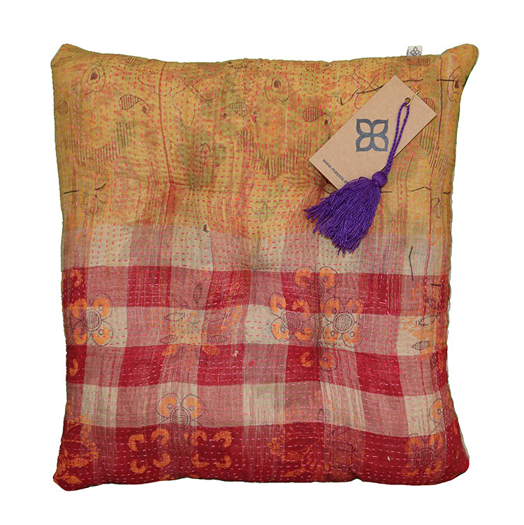 Kantha Vintage Kissen 40*40 cm Baumwolle