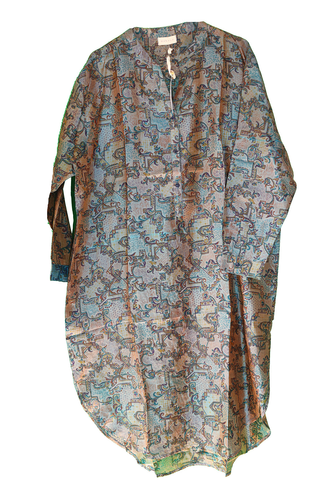 Bondi silkeskjorte - Recycled Vintage Sari | MASALA