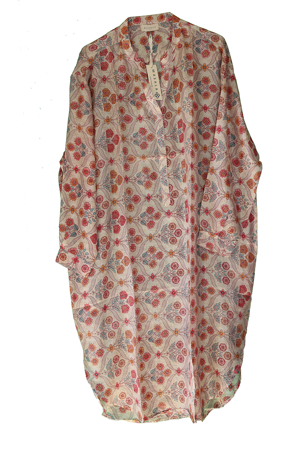 Bondi silkeskjorte - Recycled Vintage Sari | MASALA