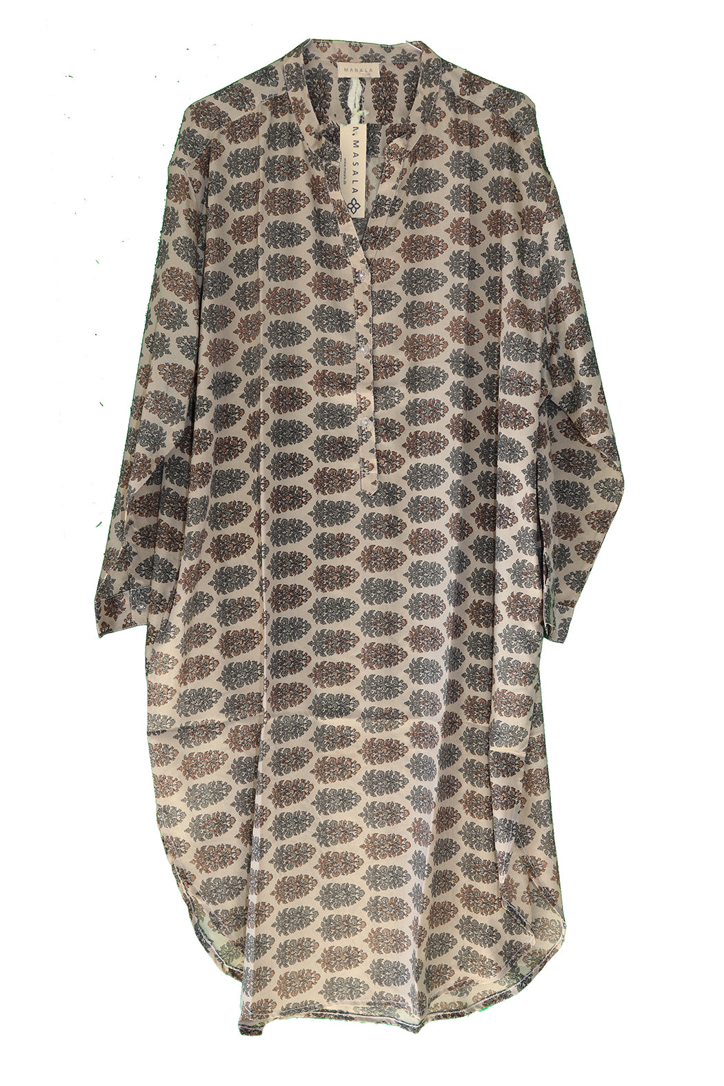 Bondi silkeskjorte - Recycled Vintage Sari | MASALA