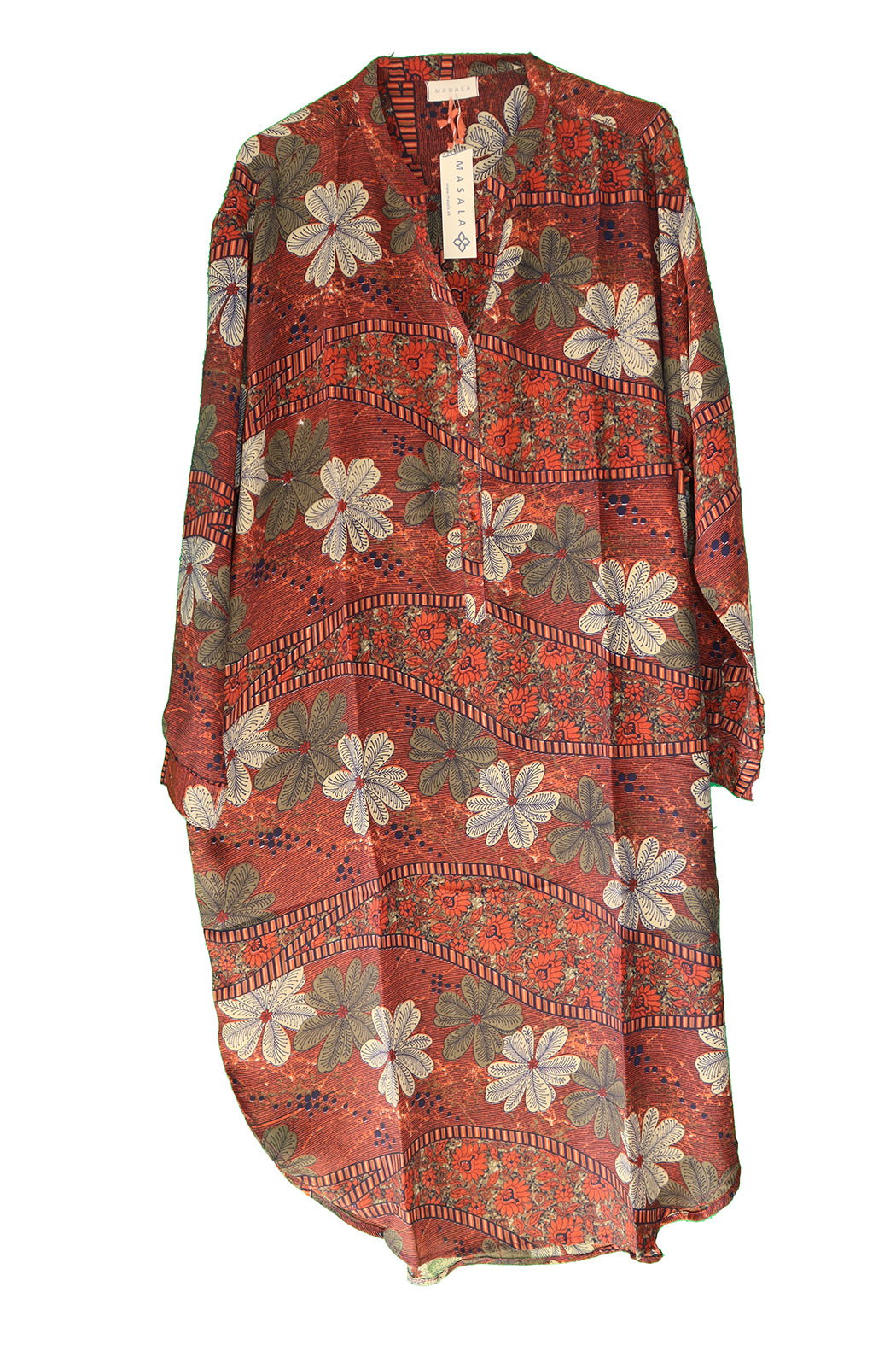 Bondi Vintage Sari-Seidenhemd