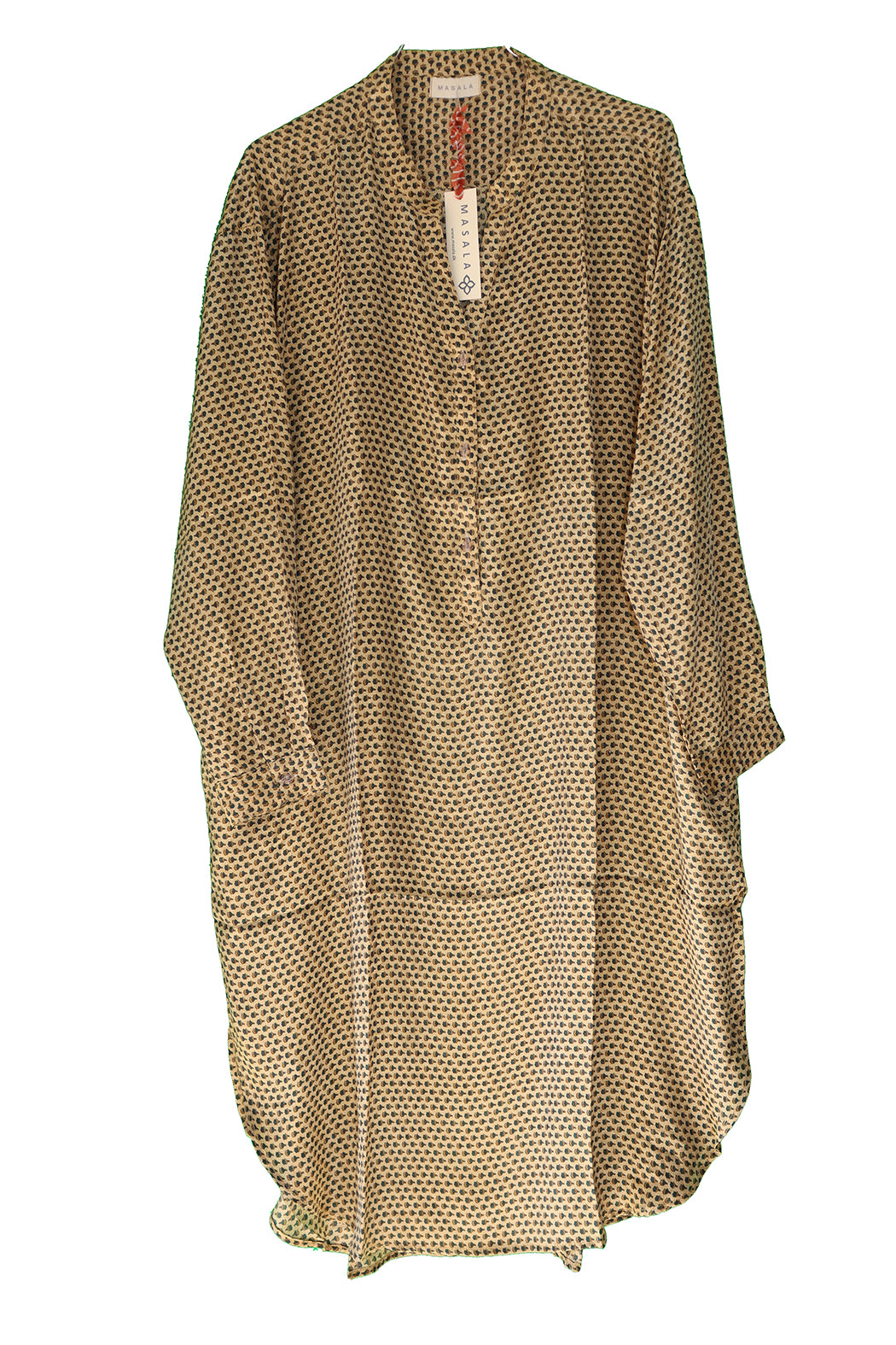 Bondi silkeskjorte - Recycled Vintage Sari | MASALA