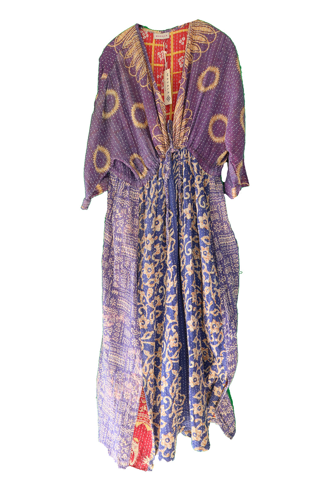 Ulrika Kantha langes Baumwollkleid, Einheitsgröße