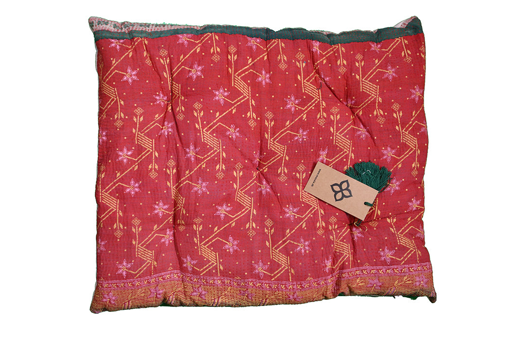 Kantha vintage hynde – Recycled Bomuld | 45x55 cm | MASALA