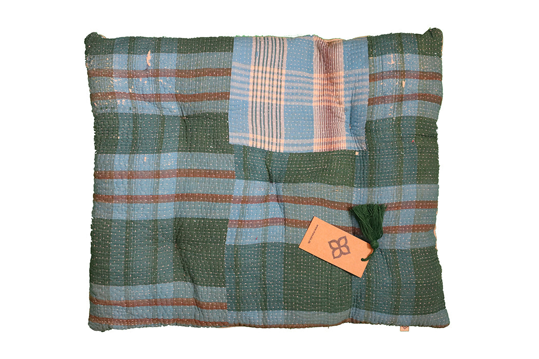 Kantha vintage hynde – Recycled Bomuld | 45x55 cm | MASALA