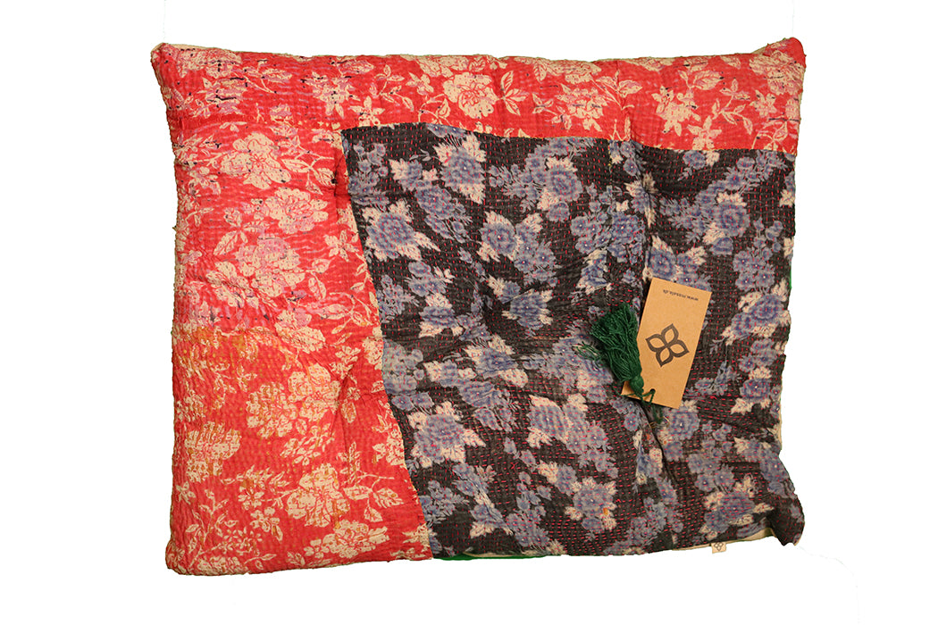 Kantha vintage hynde – Recycled Bomuld | 45x55 cm | MASALA