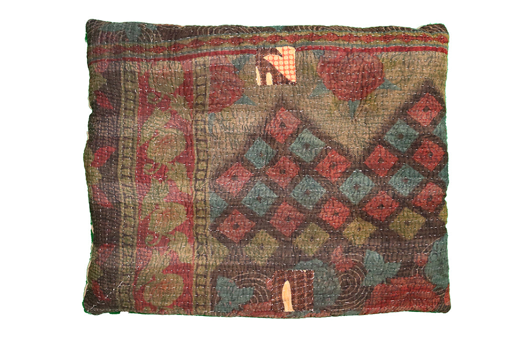 Kantha vintage hynde – Recycled Bomuld | 45x55 cm | MASALA