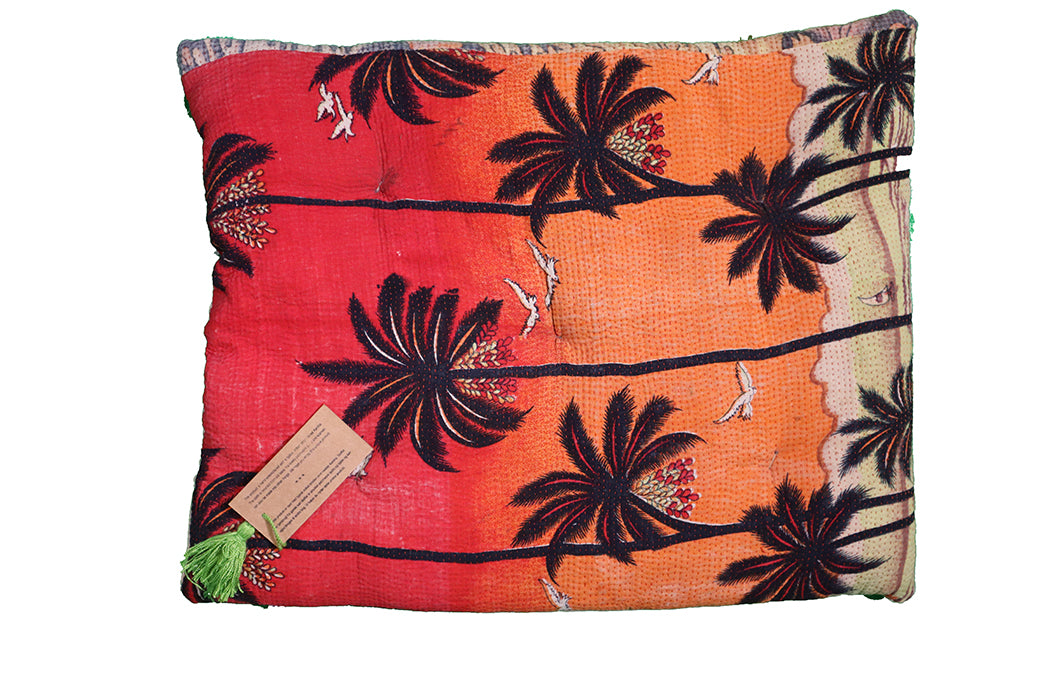 Kantha vintage hynde – Recycled Bomuld | 45x55 cm | MASALA