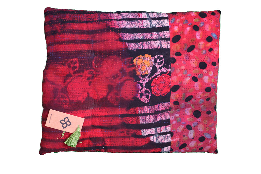 Kantha vintage hynde – Recycled Bomuld | 45x55 cm | MASALA