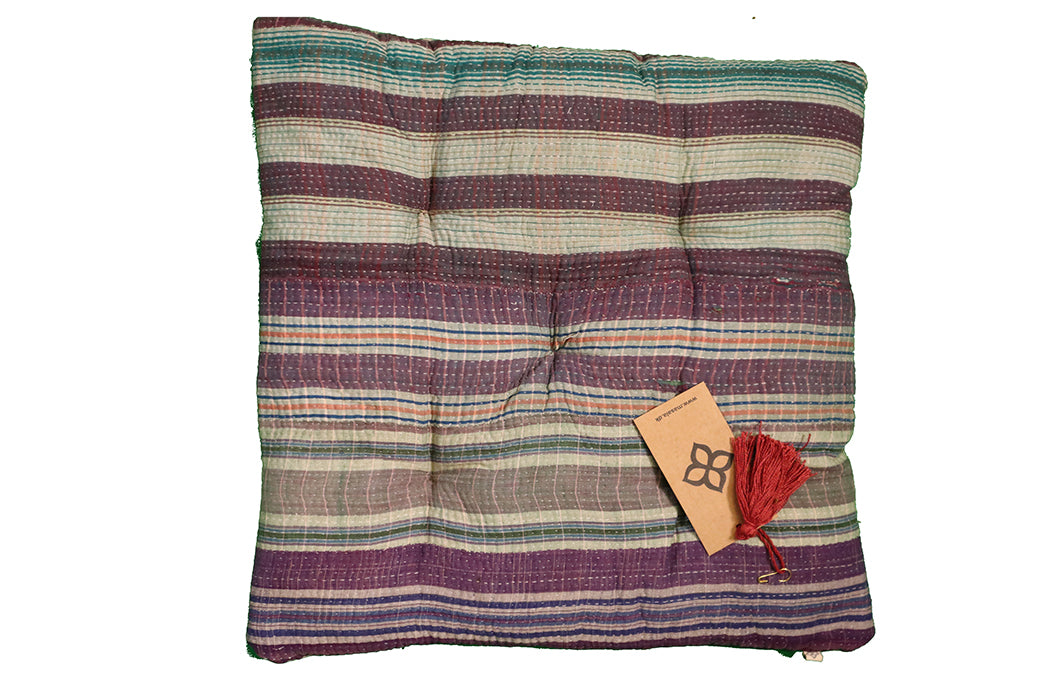 Kantha vintage hynde – Recycled Bomuld | 40x40 cm | MASALA