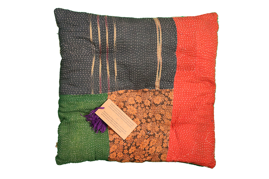 Kantha Vintage Kissen 40*40 cm Baumwolle
