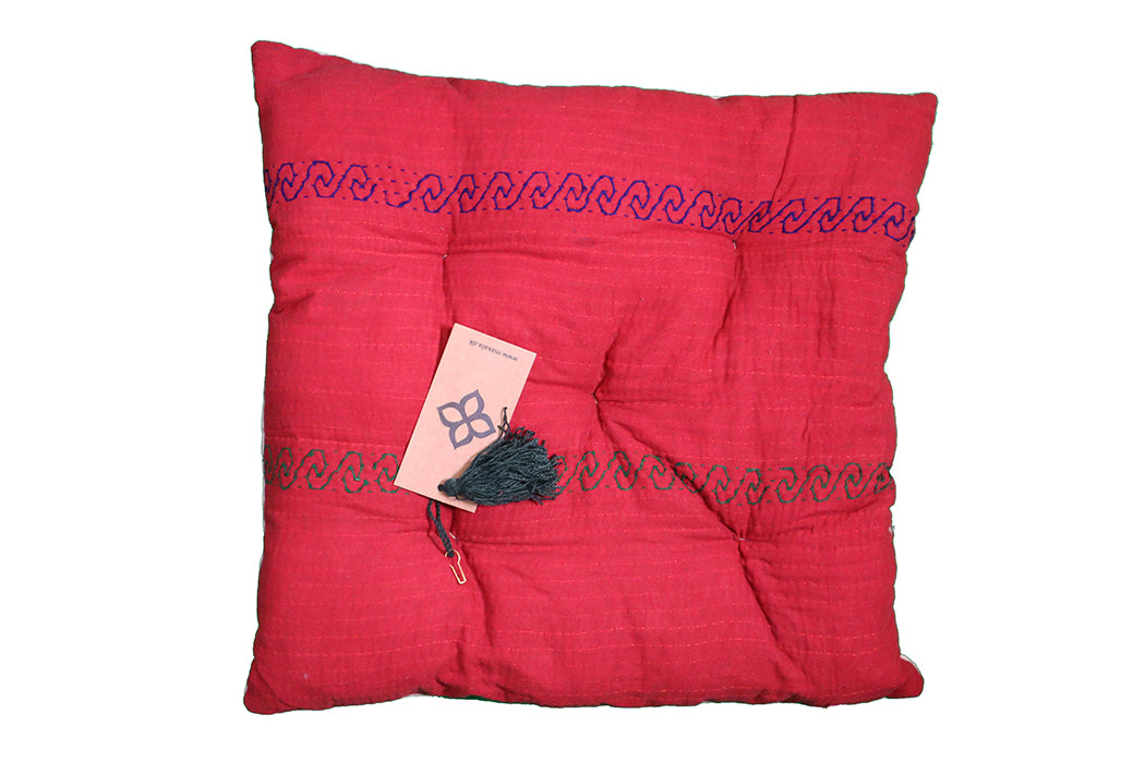 Kantha vintage hynde – Recycled Bomuld | 40x40 cm | MASALA