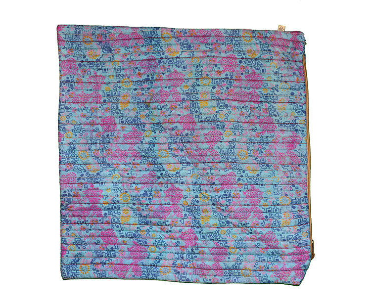 Quilted silke pude 45*45 cm