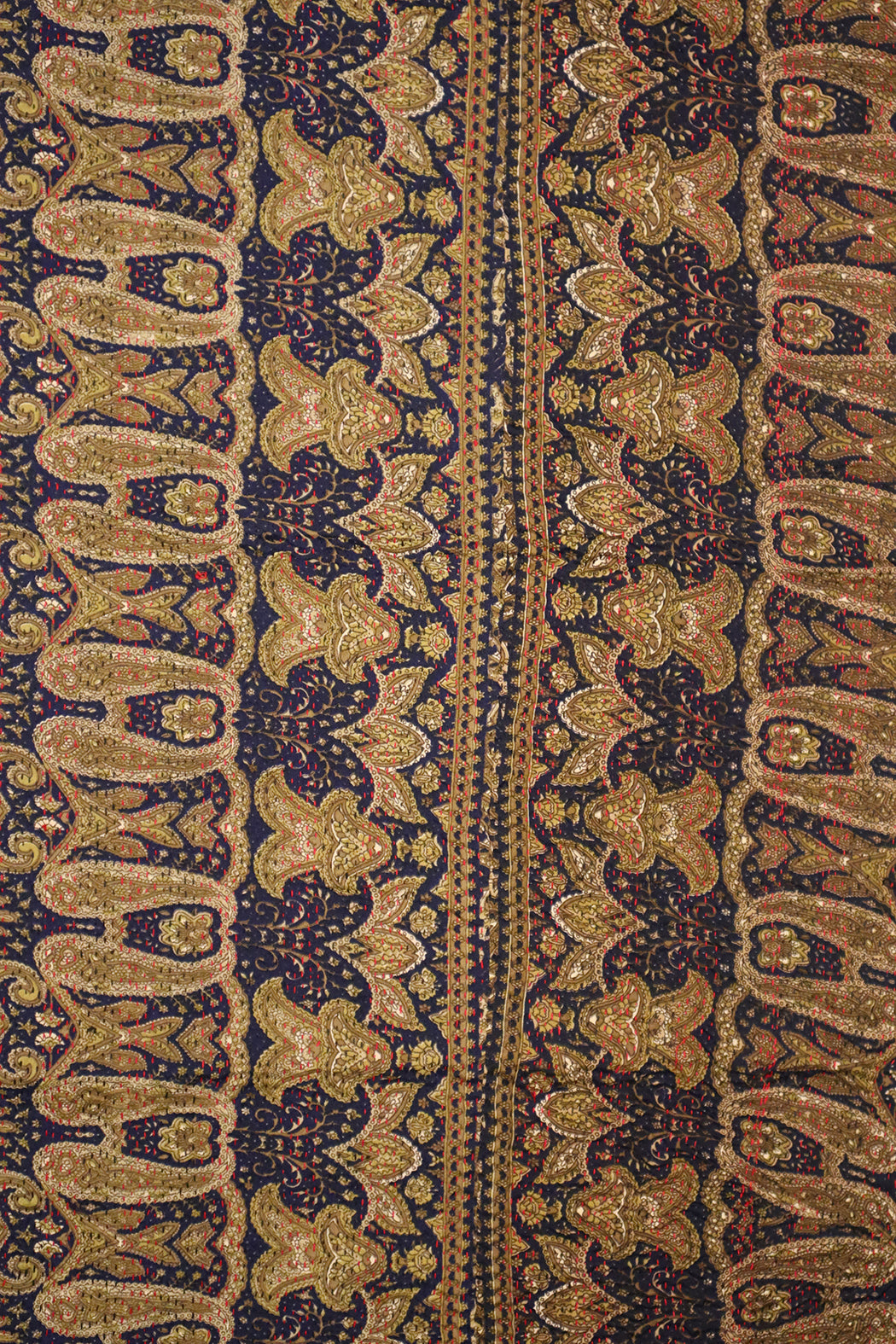 Sari kantha silk scarf 40*190 cm