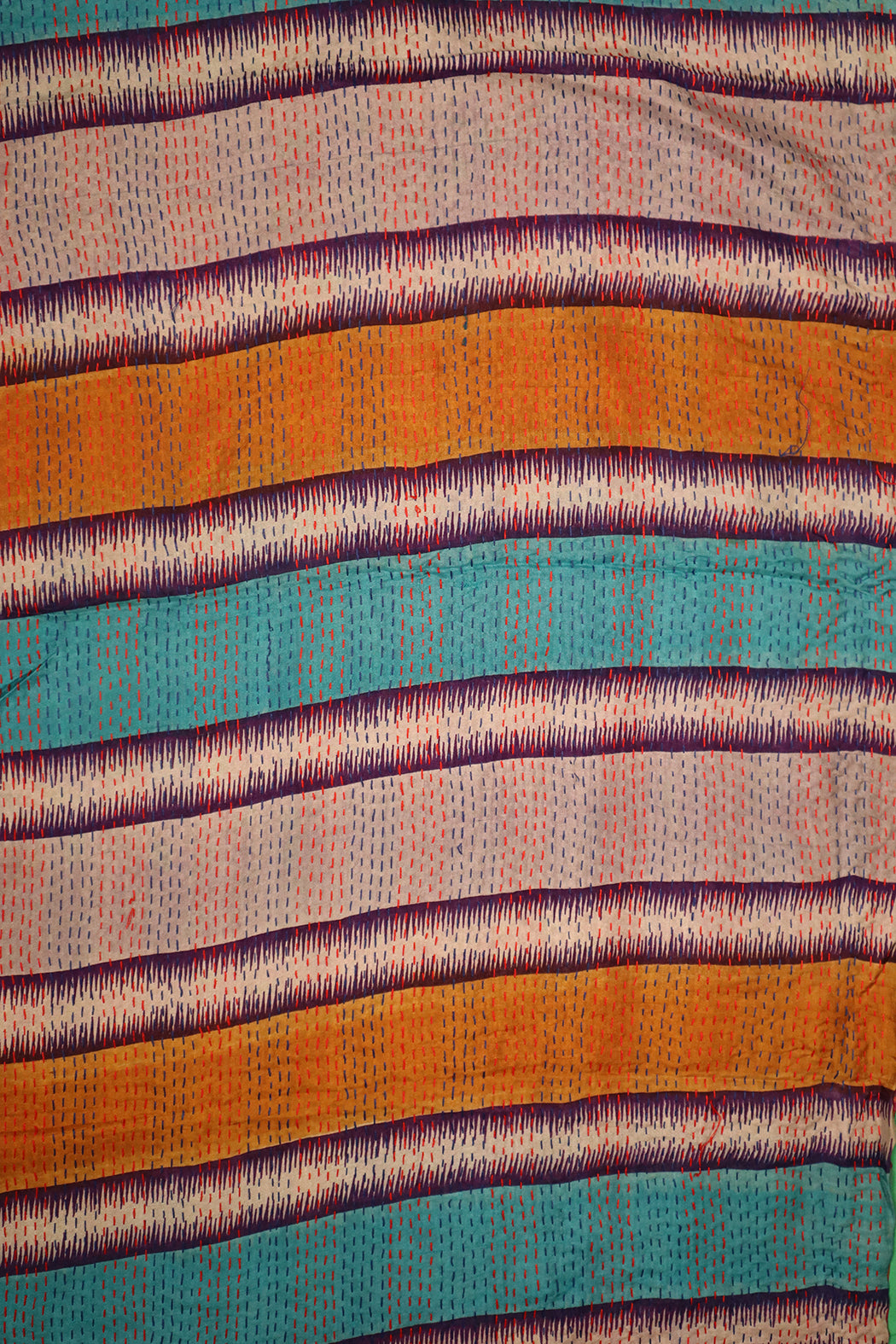 Sari kantha silk scarf 40*190 cm
