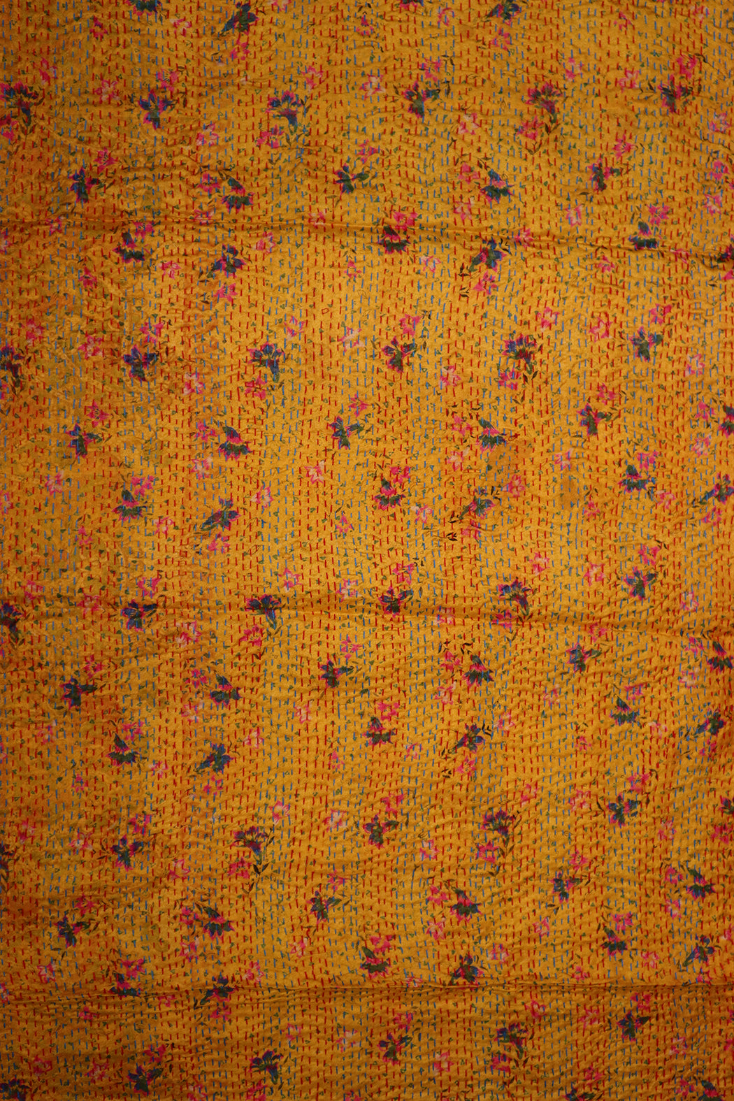 Sari kantha silk scarf 40*190 cm