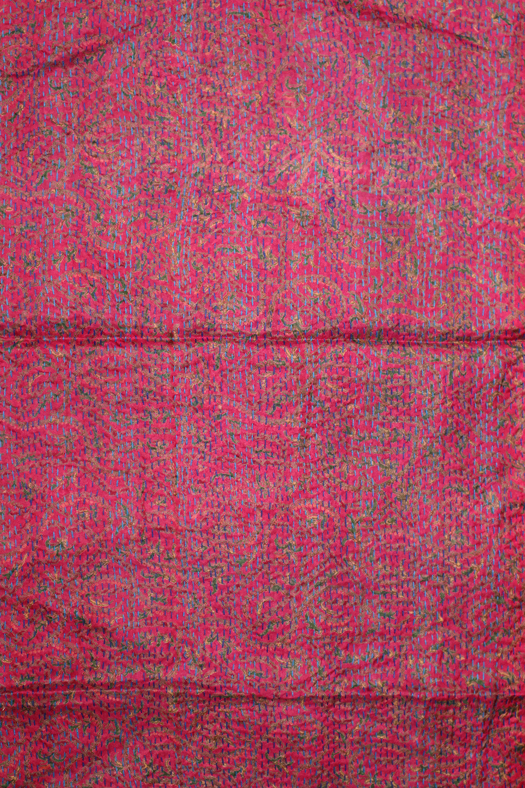 Sari kantha silk scarf 40*190 cm