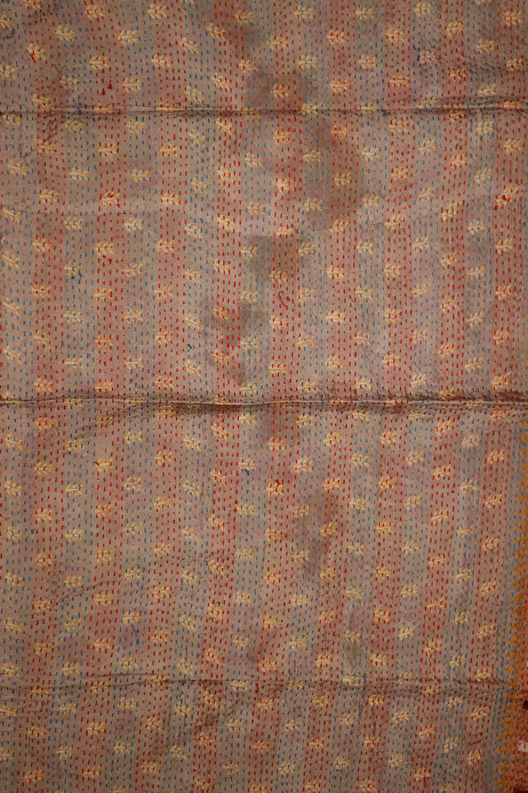 Sari kantha silk scarf 40*190 cm