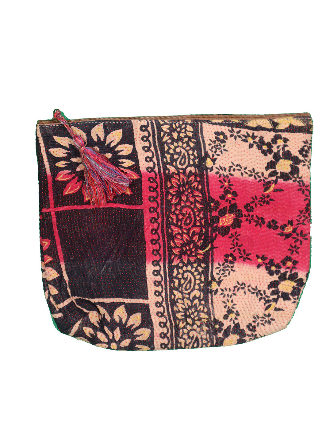 Kantha Sari Pung – Recycled Vintage sari | 24x28 cm | MASALA
