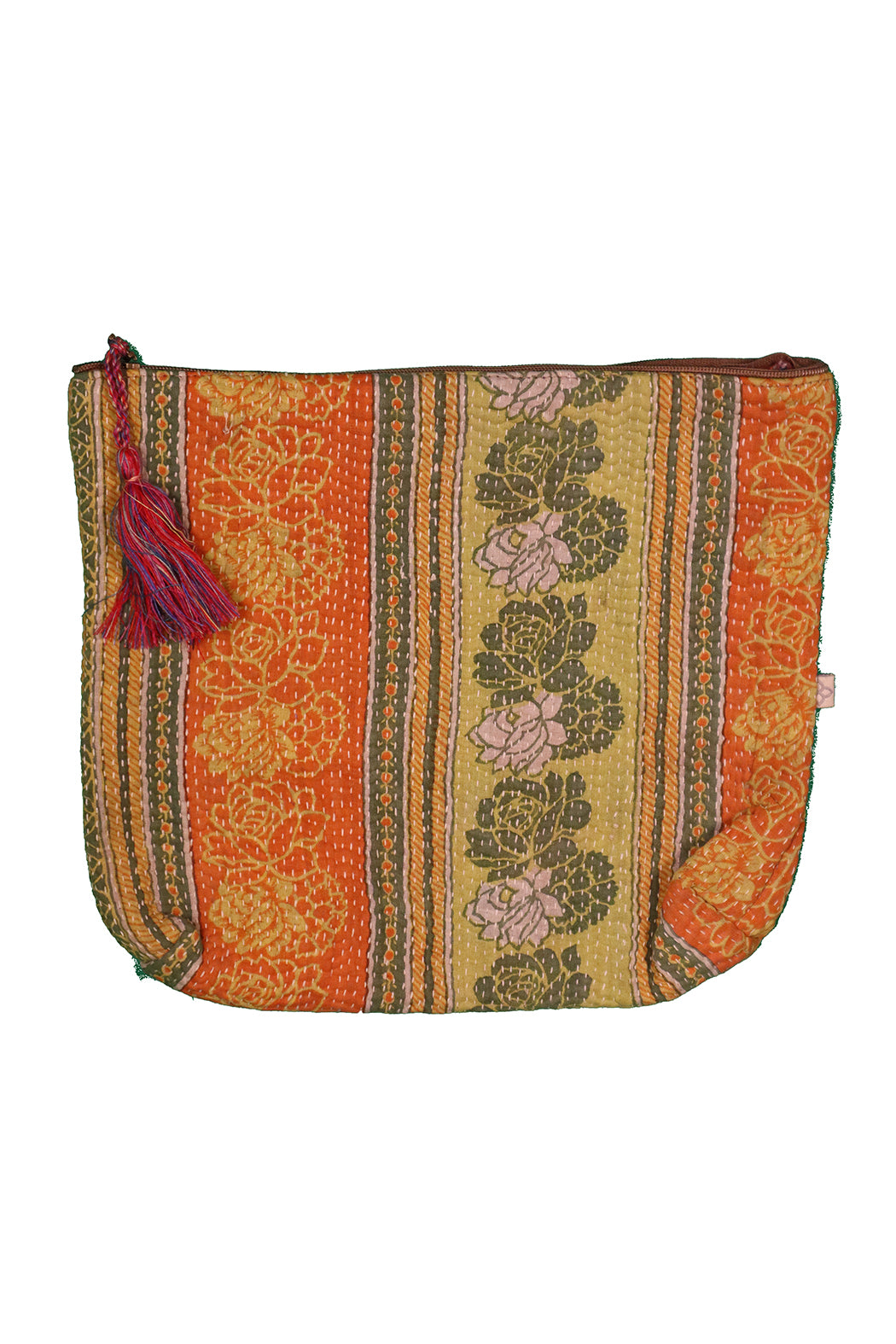 Kantha Sari Pung – Recycled Vintage sari | 24x28 cm | MASALA