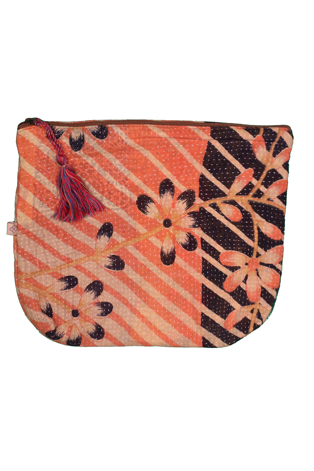 Kantha Sari Pung – Recycled Vintage sari | 24x28 cm | MASALA