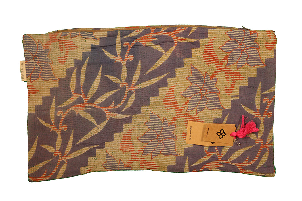 Sari Kantha Pude – Unik Vintage 30x50 cm | MASALA