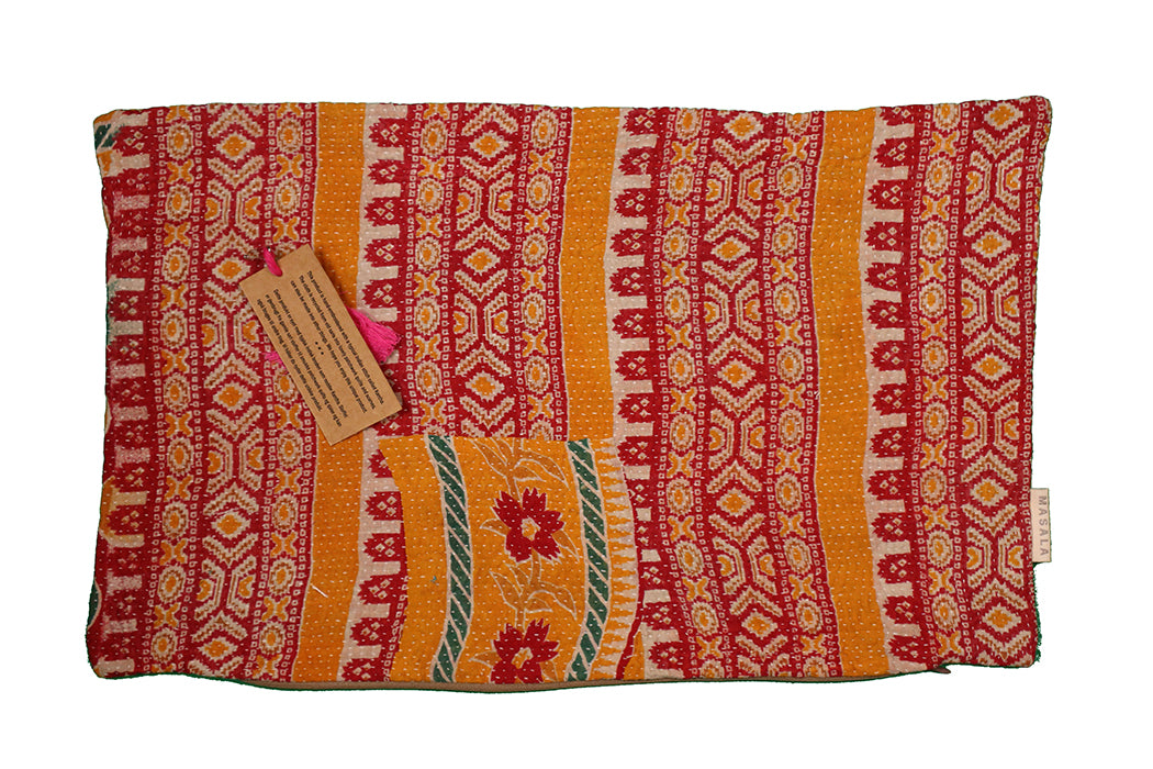 Sari Kantha Pude – Unik Vintage 30x50 cm | MASALA