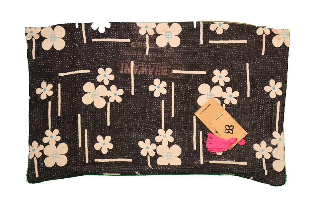 Sari Kantha Pude – Unik Vintage 30x50 cm | MASALA