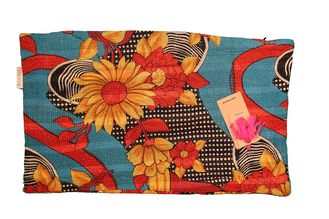 Sari Kantha Pude – Unik Vintage 30x50 cm | MASALA