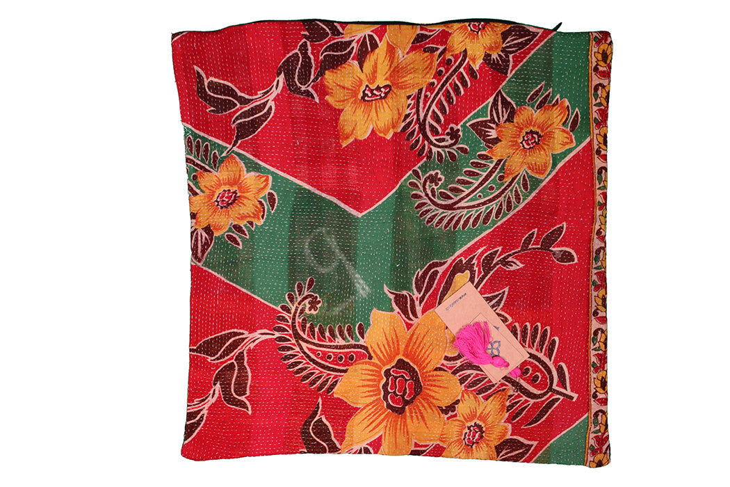 Sari Vintage Kantha Kissen 45*45 cm