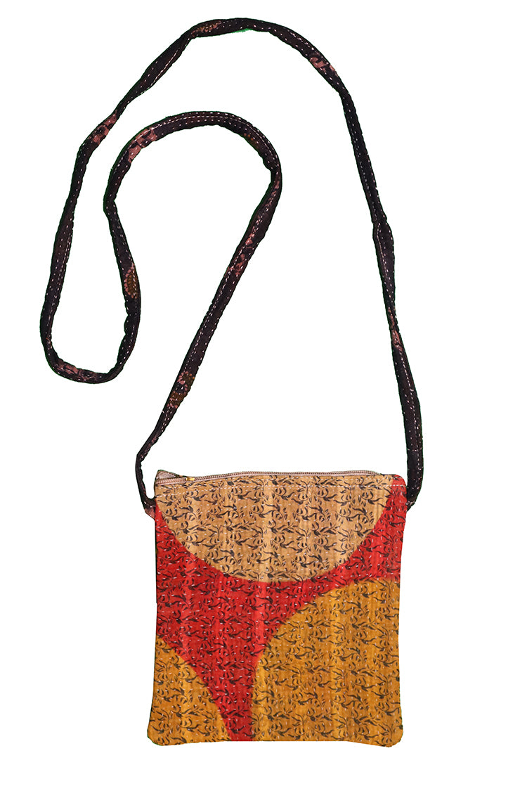 Kantha skråtaske 21*19 cm