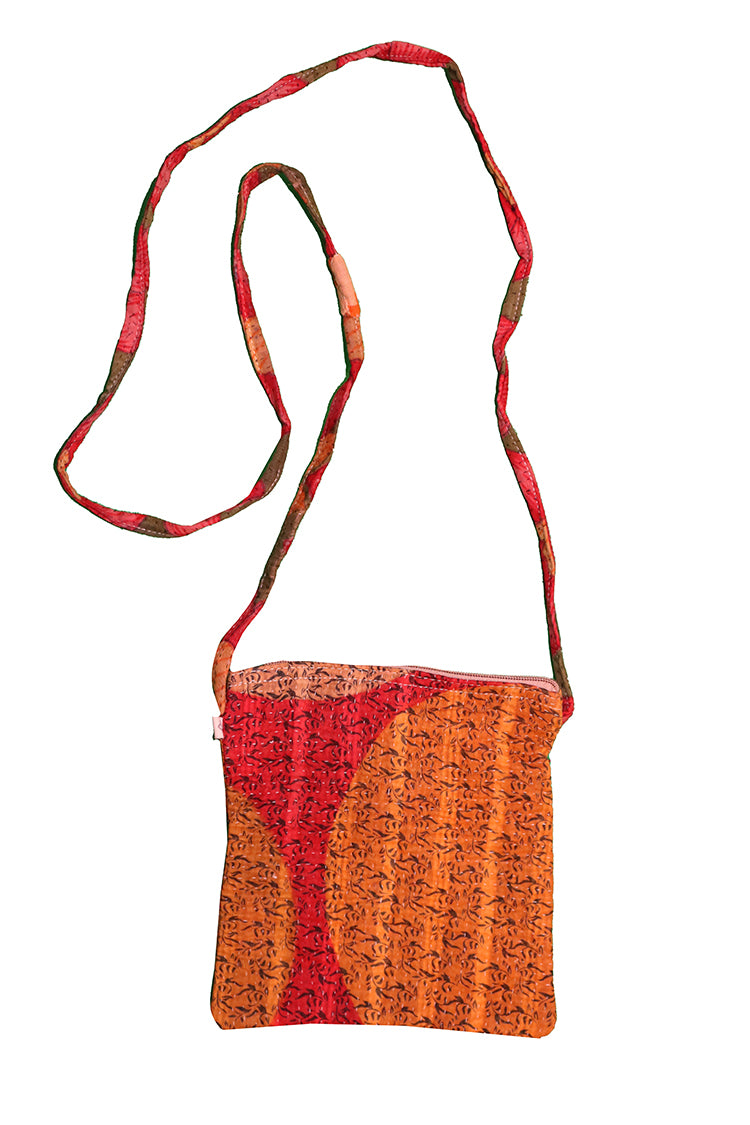 Kantha skråtaske 21*19 cm