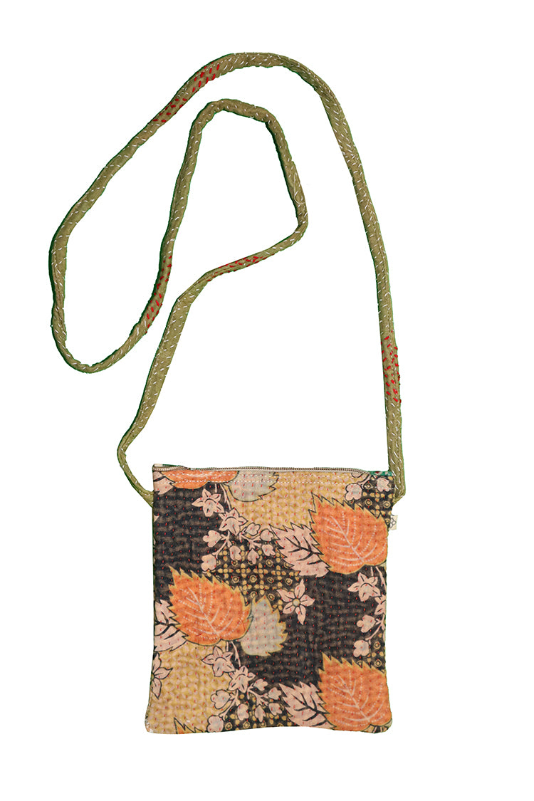 Kantha skråtaske 21*19 cm