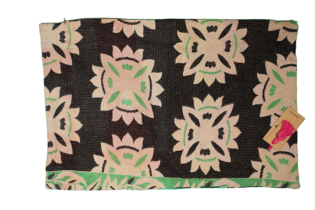 Sari Kantha Pude – Unik Vintage 40x60 cm | MASALA