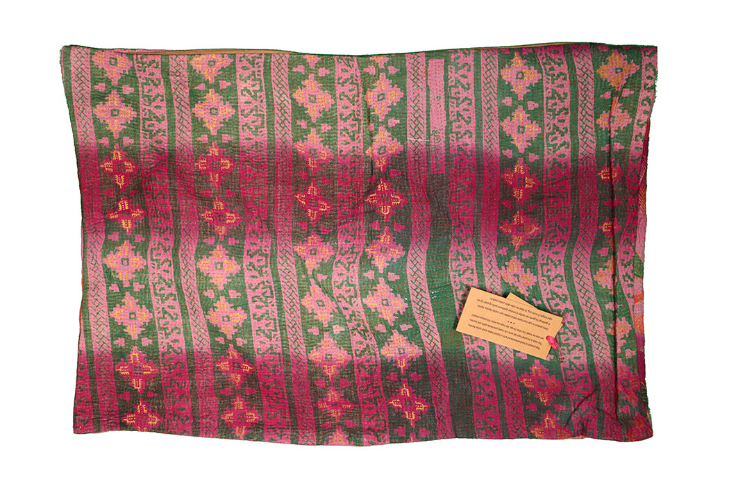Sari Kantha Pude – Unik Vintage 40x60 cm | MASALA