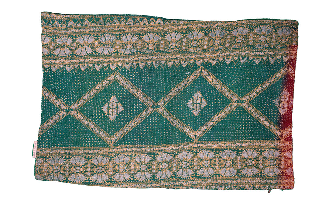 Sari Kantha Pude – Unik Vintage 40x60 cm | MASALA