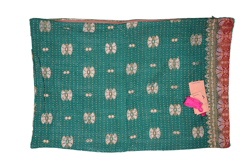 Sari Kantha Pude – Unik Vintage 40x60 cm | MASALA