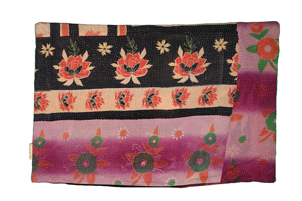 Sari Kantha Pude – Unik Vintage 40x60 cm | MASALA