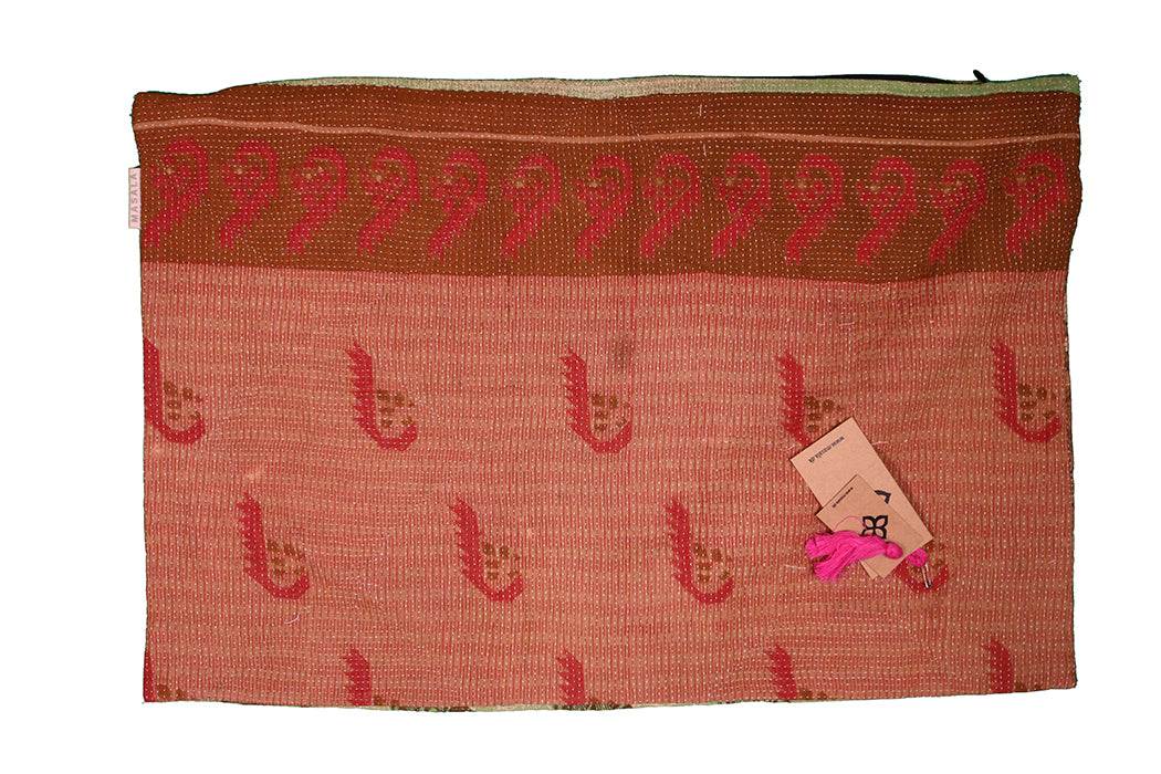 Sari Kantha Pude – Unik Vintage 40x60 cm | MASALA