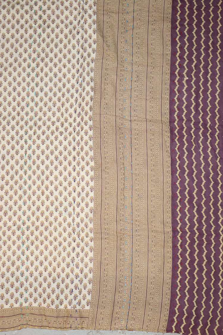 Vintage sari quilt , bomuld 70x100 cm