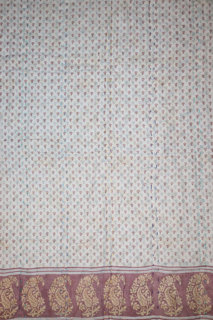 Vintage-Sari-Decke, Baumwolle, 70 x 100 cm